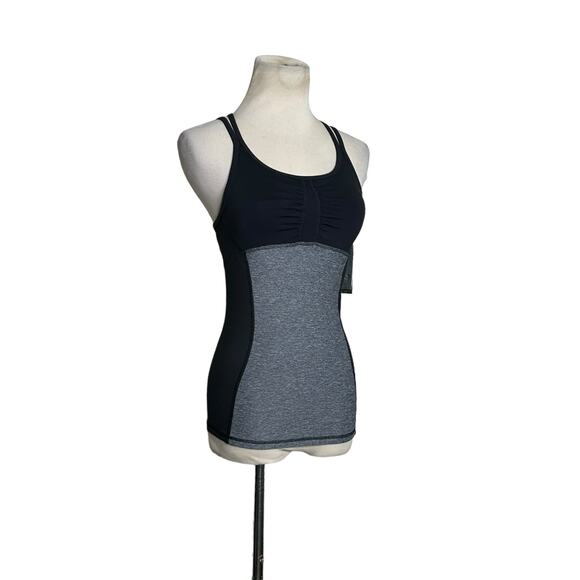 Champion black gray fitted duo drive athletic tank top size XS - Picture 8 of 11